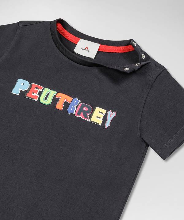 Peuterey T-shirt con scritta multicolor Negozio