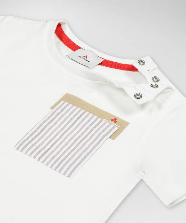 Peuterey T-shirt con taschino rigato Offerta esclusiva
