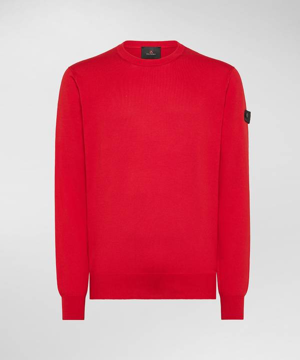 Peuterey Maglia tricot con logo ricamato Qualità