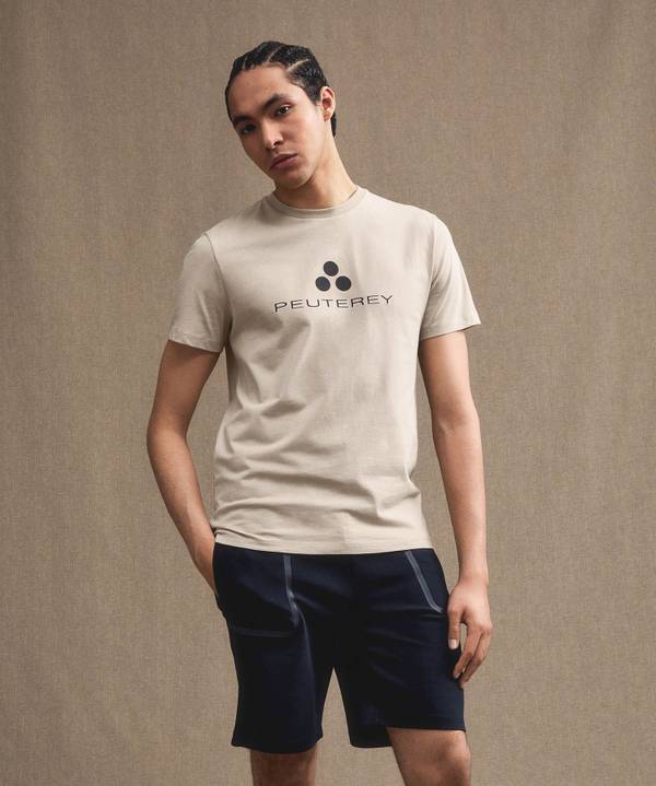 Peuterey T-shirt logata di cotone Vendita