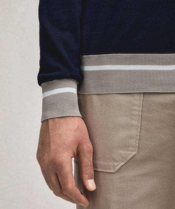 Peuterey Maglia tricot con dettagli rigati Consegna Veloce