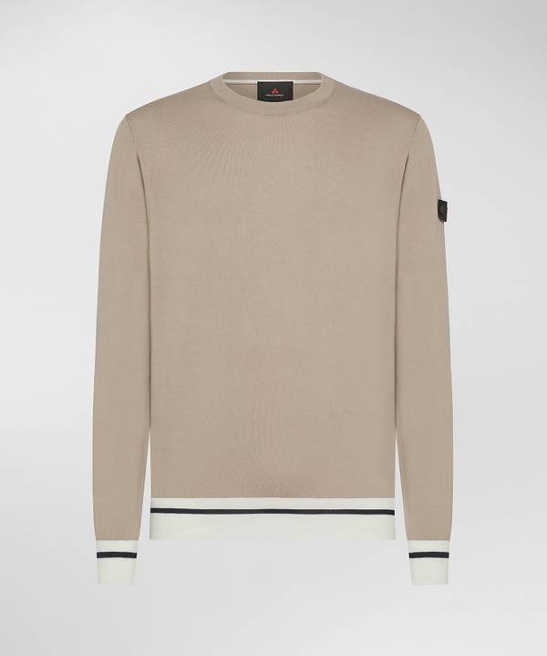 Peuterey Maglia tricot con dettagli rigati Italy