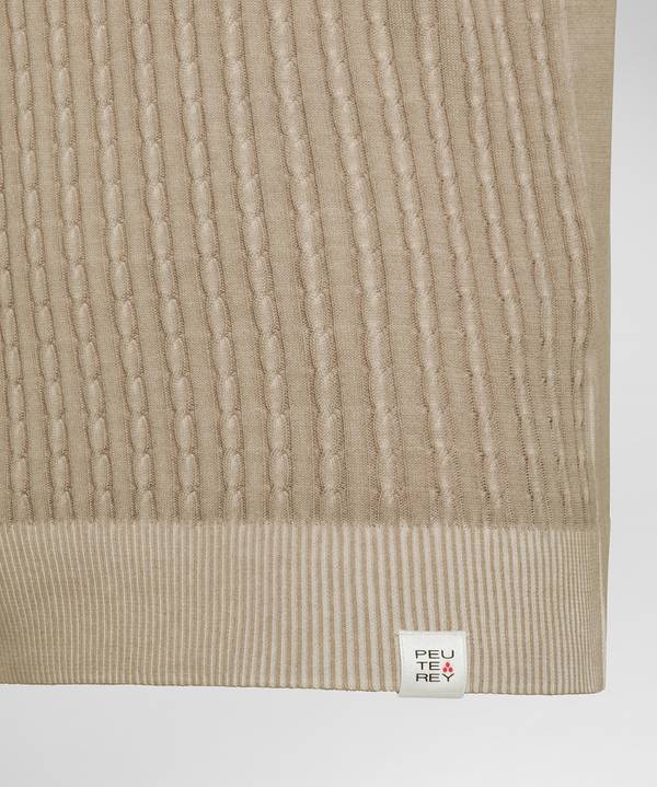 Peuterey Polo a treccia in tricot di cotone Promozione