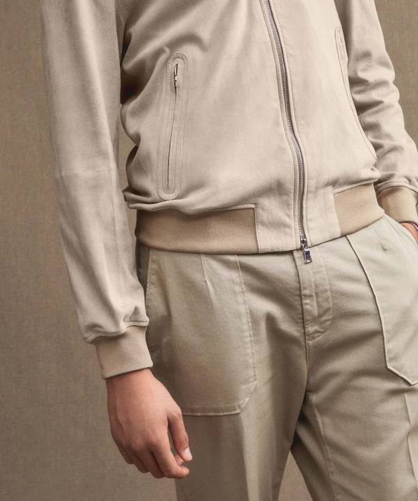 Peuterey Giacca bomber in pelle scamosciata Spedizione Gratuita