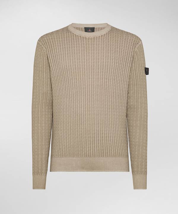 Peuterey Maglia a trecce in tricot di cotone Pezzi Unici