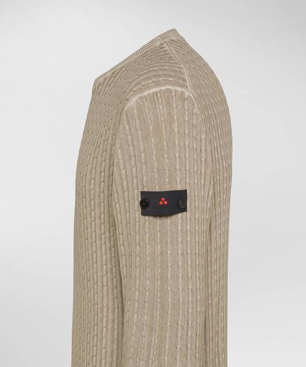 Peuterey Maglia a trecce in tricot di cotone Pezzi Unici