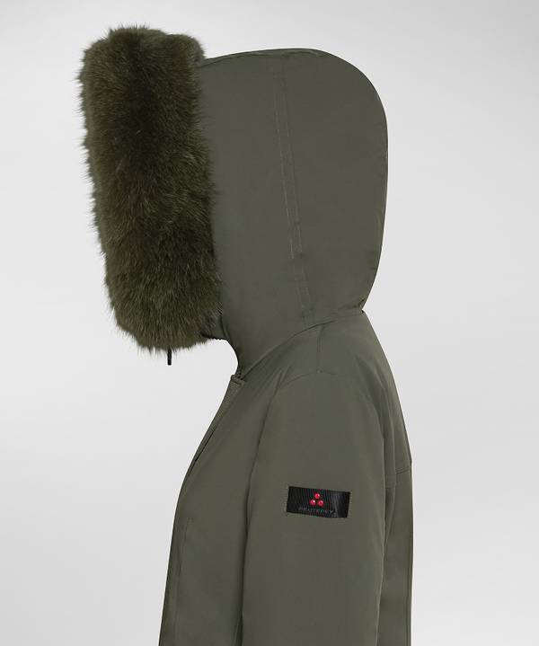 Peuterey Giacca Slim Con Pelliccia In Tono Colore Negozi Online