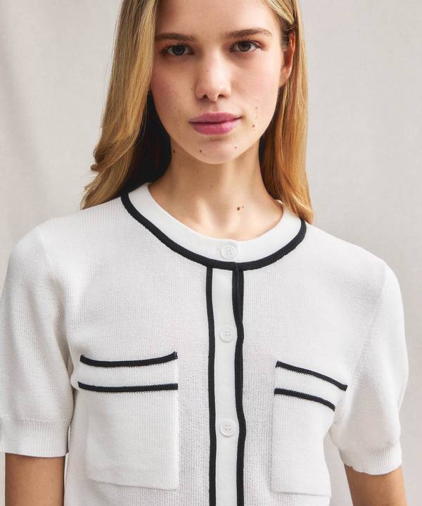 Peuterey Cardigan manica corta con tasche al petto Economico