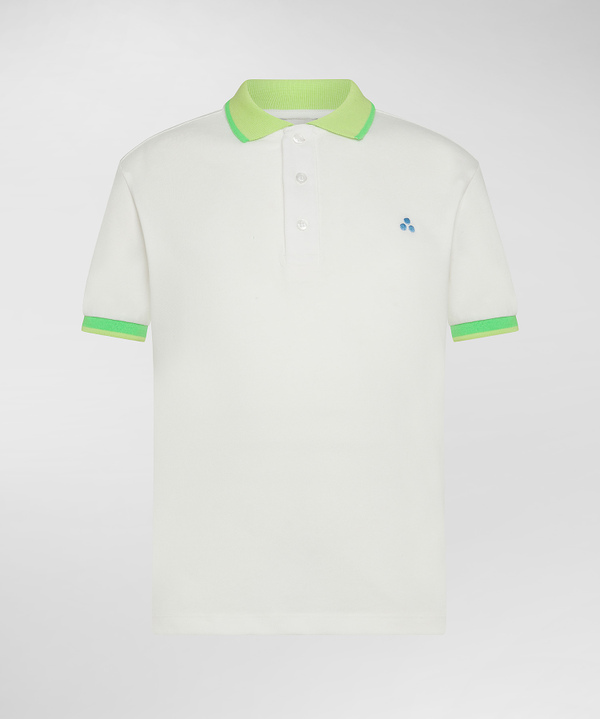 Peuterey Polo in piquet dettagli fluo In Saldo