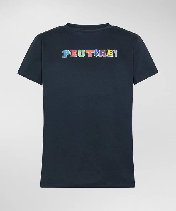 Peuterey T-shirt in cotone con stampa Nuova