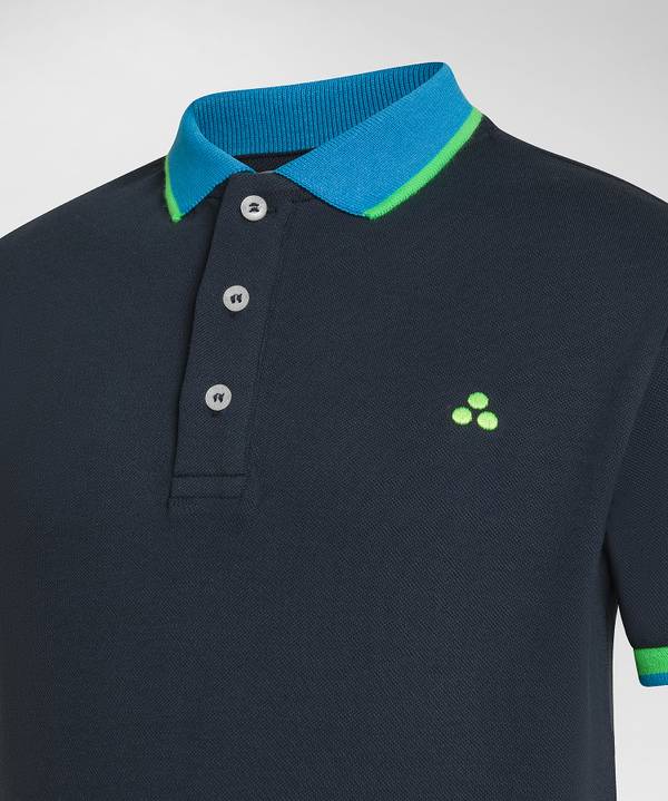 Peuterey Polo in piquet dettagli fluo Moda