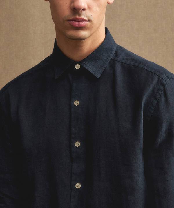 Peuterey Camicia in lino Negozi Online