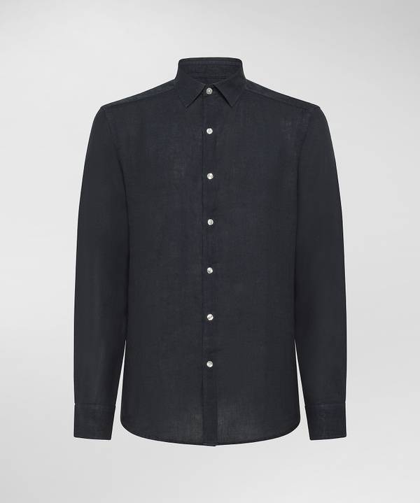 Peuterey Camicia in lino Negozi Online
