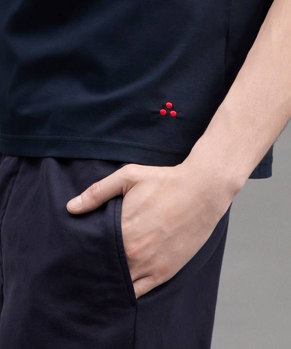 Peuterey T-Shirt In Cotone Brillante Sconto