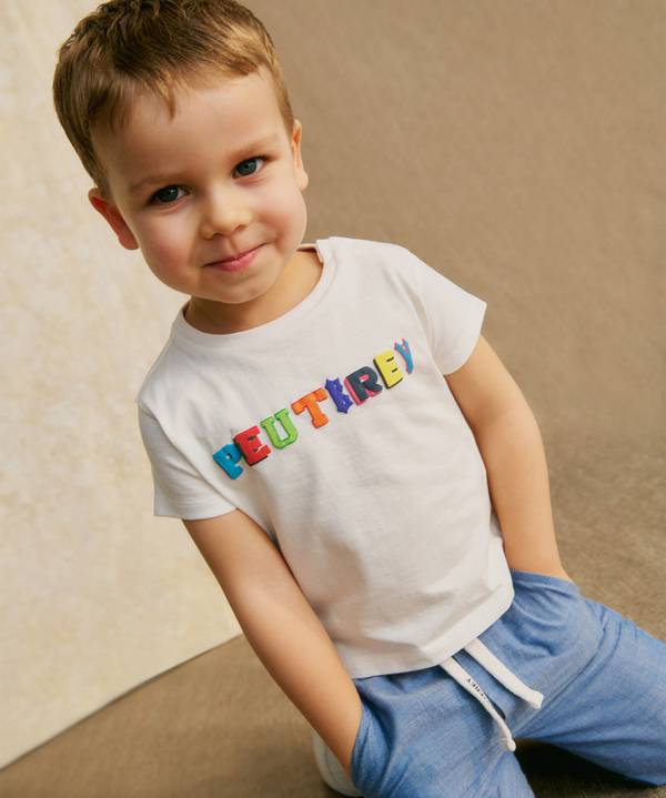 Peuterey T-shirt con scritta multicolor Hotsell