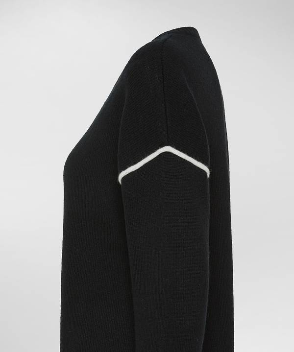 Peuterey Maglia In Misto Cachemire Con Dettagli A Contrasto Moda
