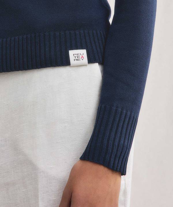 Peuterey Maglia paricollo con polsini a contrasto Online