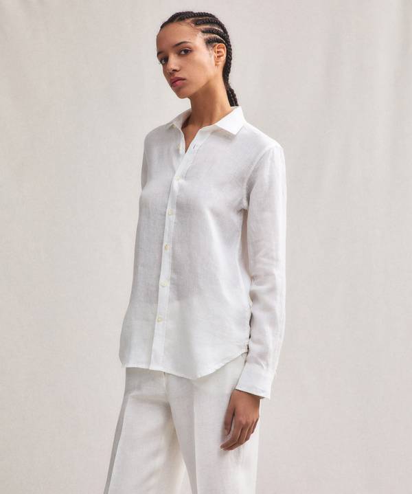 Peuterey Camicia fresca in lino Vendite Flash