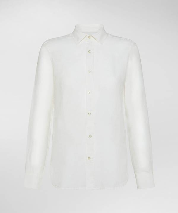 Peuterey Camicia fresca in lino Vendite Flash