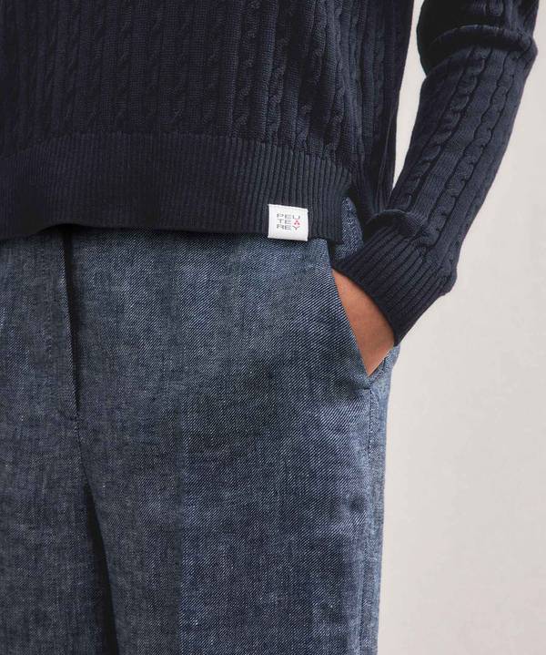 Peuterey Maglia a treccia in tricot di cotone Negozio