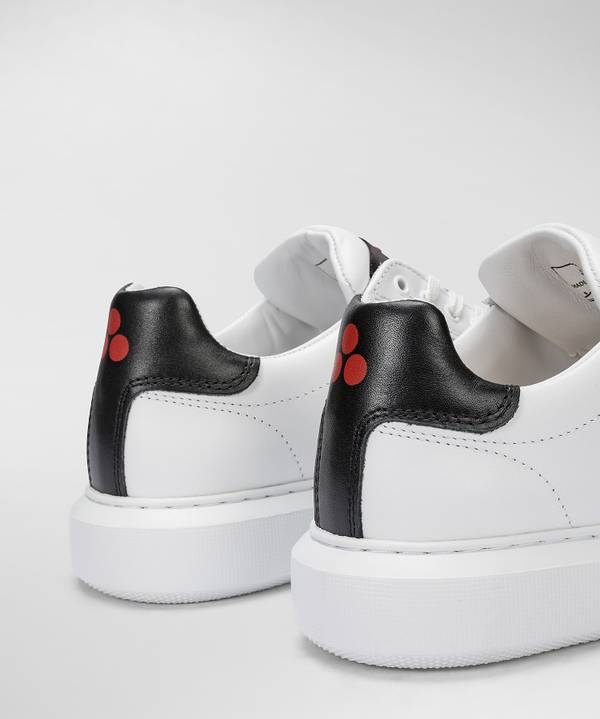 Peuterey Sneaker in pelle con logo goffrato Nuova