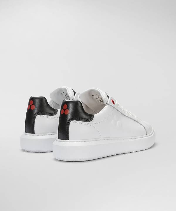 Peuterey Sneaker in pelle con logo goffrato Nuova
