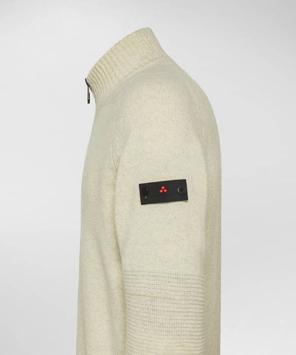 Peuterey Maglione Full Zip In Lana Con Effetto Moulinè Consegna Veloce