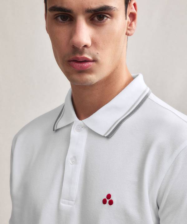Peuterey Polo in piquet di cotone stretch Offerte