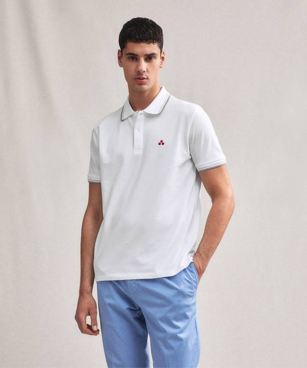 Peuterey Polo in piquet di cotone stretch Offerte