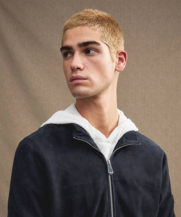 Peuterey Giacca bomber in pelle scamosciata Vendita Calda