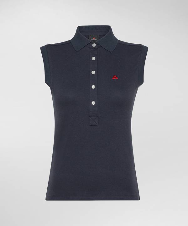 Peuterey Polo smanicata in piquet Italia
