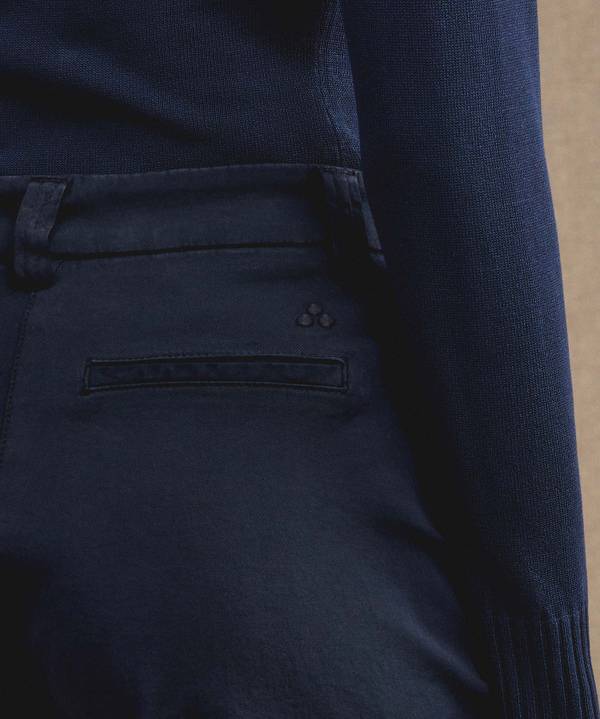 Peuterey Pantaloni in gabardine di cotone stretch In Linea