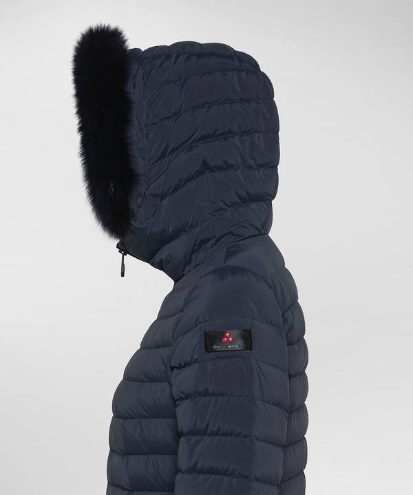 Peuterey Piumino Slim Con Pelliccia Prezzo Ridotto