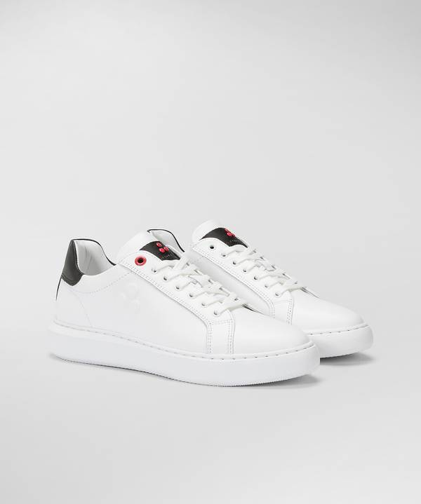 Peuterey Sneaker In Pelle Con Logo Goffrato Presa