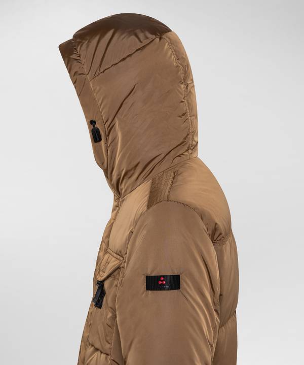 Peuterey Field Jacket In Taffeta’ Con Cappuccio In Pelliccia Moda