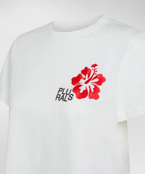 Peuterey T-shirt con ricamo tropicale Sottocosto