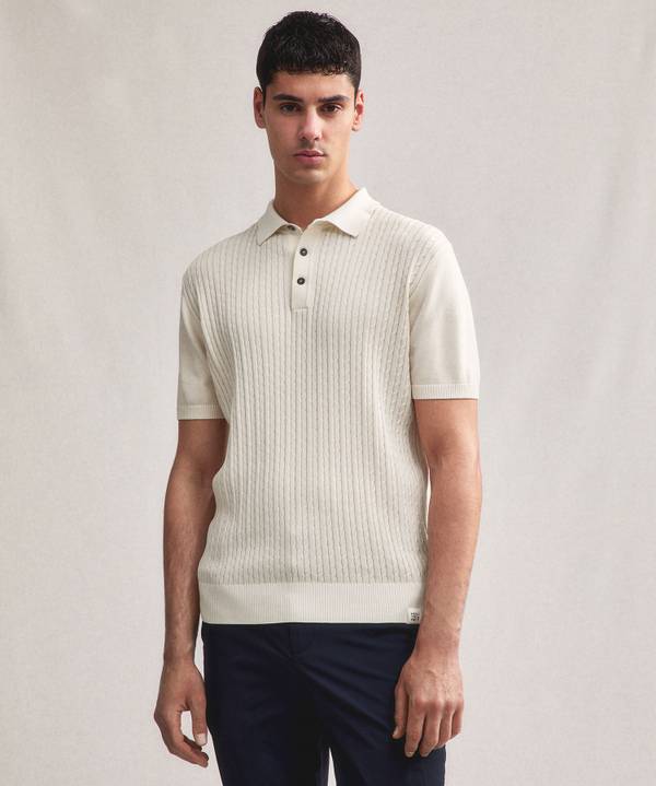 Peuterey Polo a treccia in tricot di cotone Qualità Garantita