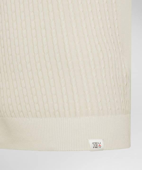Peuterey Polo a treccia in tricot di cotone Qualità Garantita