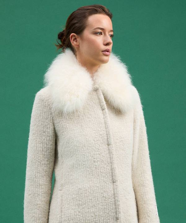 Peuterey Cappotto Lungo Con Collo In Capra Cashmere Online