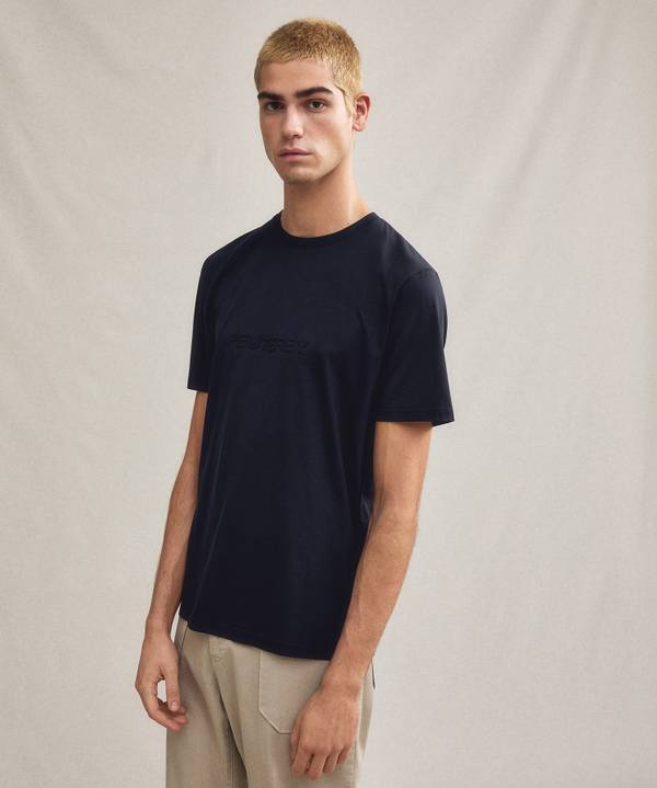 Peuterey T-shirt con scritta in rilievo Italy