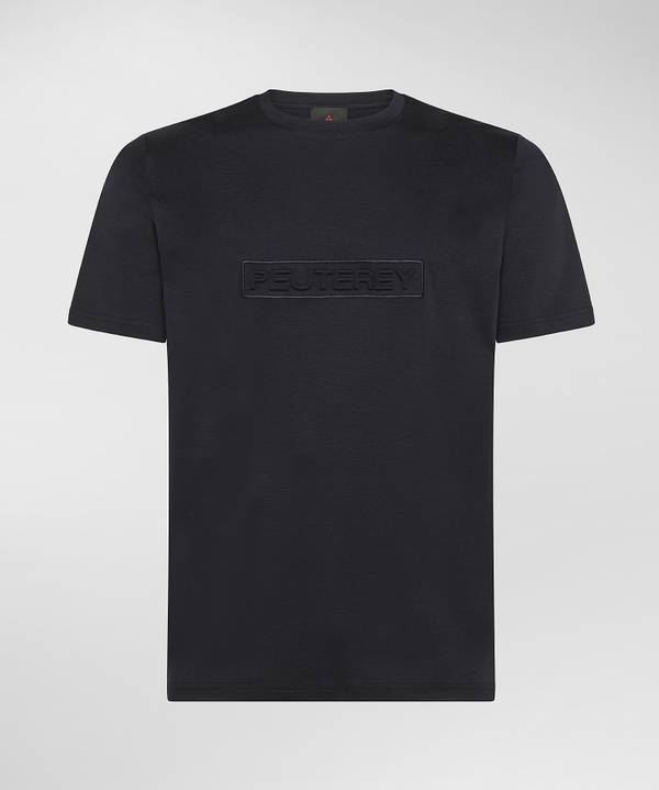 Peuterey T-shirt con scritta in rilievo Italy
