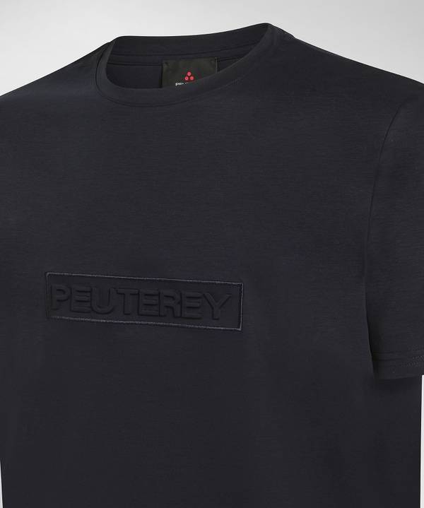 Peuterey T-shirt con scritta in rilievo Italy