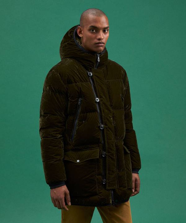 Peuterey Parka Lungo In Tessuto Made In Italy Qualità