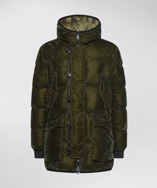 Peuterey Parka Lungo In Tessuto Made In Italy Qualità