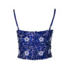 Poems Roma TOP BRETELLINE BLU ELETTRIC In Saldo