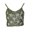 Poems Roma TOP BRETELLINE OLIVE Moda