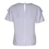 Poems Roma TOP MANICA VOLANT BIANCO Saldi Di Fabbrica