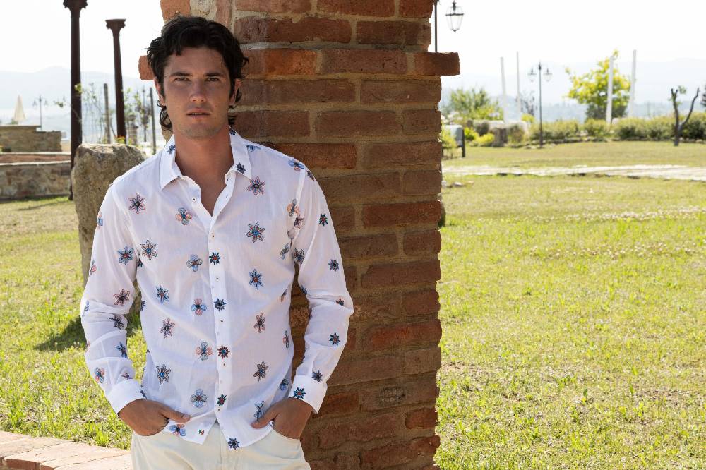 Poggianti Camicia uomo spring summer 24 FIRENZE-66F-248 Offerte