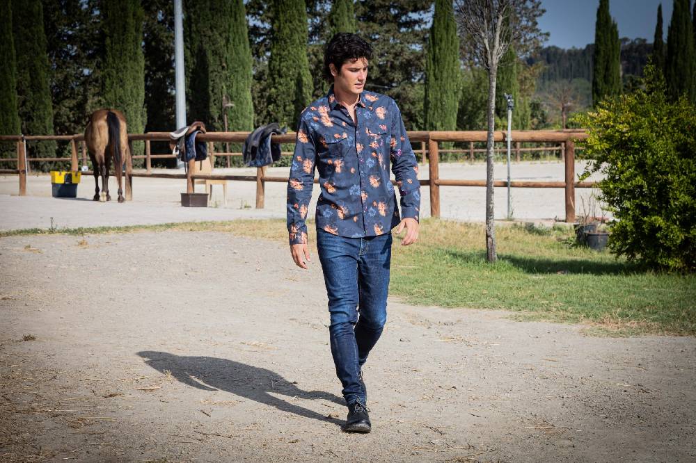 Poggianti Camicia uomo spring summer 24 BUD-73-525 Negozio