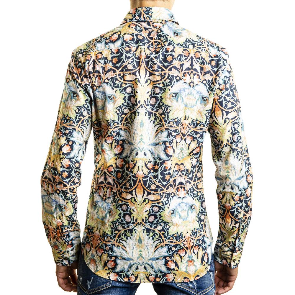 Poggianti Camicia fantasia collo francese Promozione